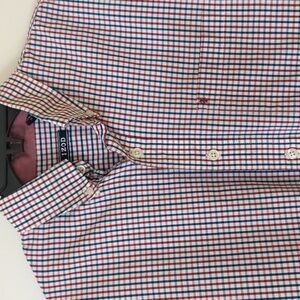 Izod Men's Shirt - Red, White, & Blue LT Large Tall